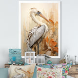 Pelican S Tranquil Perch - Pelican Canvas Wall Art