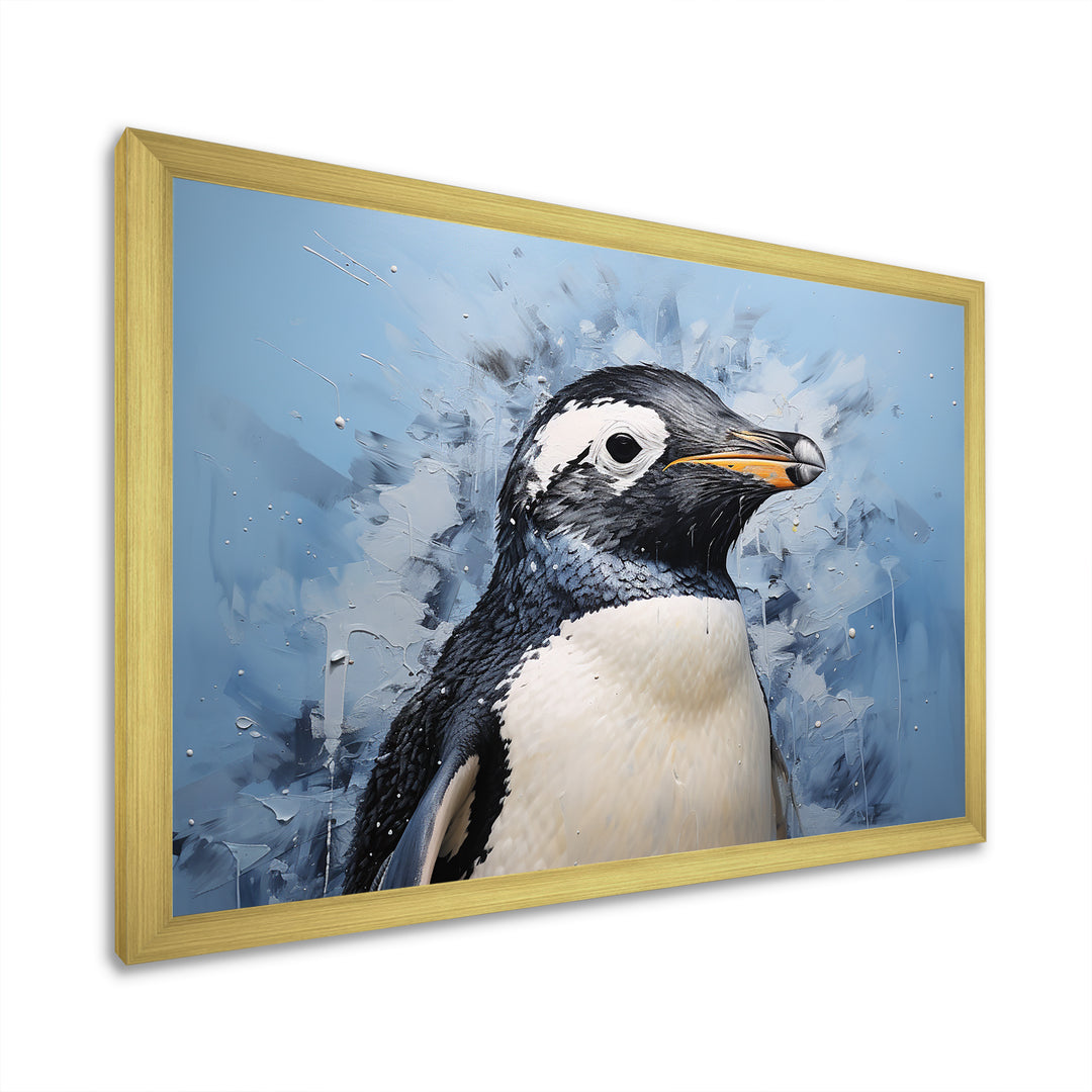 Minimalism Penguin Portrait - Penguin Wall Art Prints