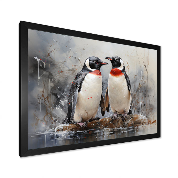 Penguin Dreamscape - Penguin Framed Canvas Art