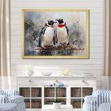 Penguin Dreamscape - Penguin Framed Canvas Art