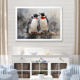 Penguin Dreamscape - Penguin Framed Canvas Art