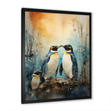 Snowy Penguin Family Wonders - Penguin Home Decor Art
