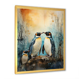 Snowy Penguin Family Wonders - Penguin Home Decor Art