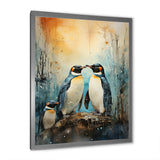 Snowy Penguin Family Wonders - Penguin Home Decor Art
