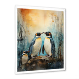 Snowy Penguin Family Wonders - Penguin Home Decor Art
