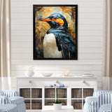 Curious Penguins Snowy Wonders - Penguin Living Room Wall Art