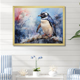 Snowy Penguin Wonders - Penguin Canvas Wall Art