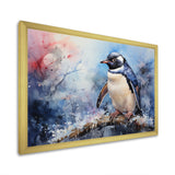Snowy Penguin Wonders - Penguin Canvas Wall Art