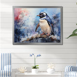 Snowy Penguin Wonders - Penguin Canvas Wall Art