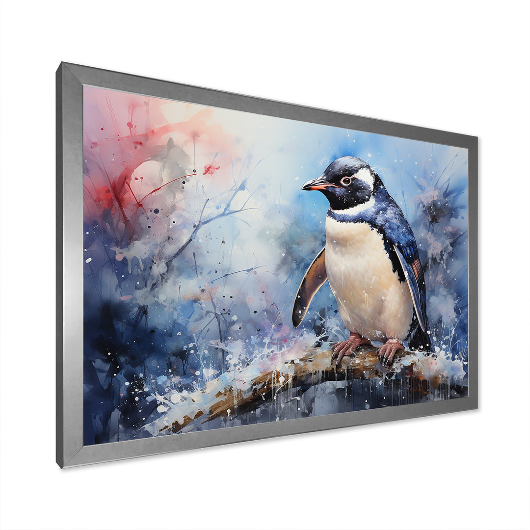 Snowy Penguin Wonders - Penguin Canvas Wall Art