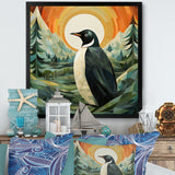 Penguin Forest At Sunset - Penguin Wall Decor