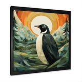 Penguin Forest At Sunset - Penguin Wall Decor