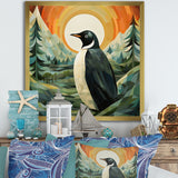 Penguin Forest At Sunset - Penguin Wall Decor