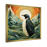 Penguin Forest At Sunset - Penguin Wall Decor