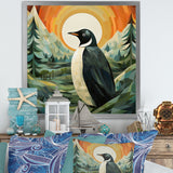 Penguin Forest At Sunset - Penguin Wall Decor