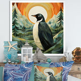 Penguin Forest At Sunset - Penguin Wall Decor