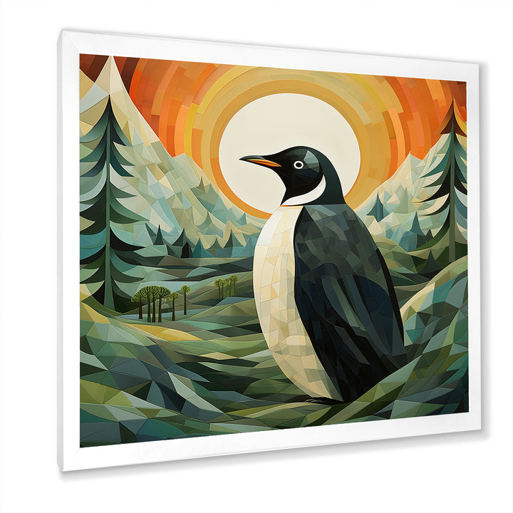 Penguin Forest At Sunset - Penguin Wall Decor