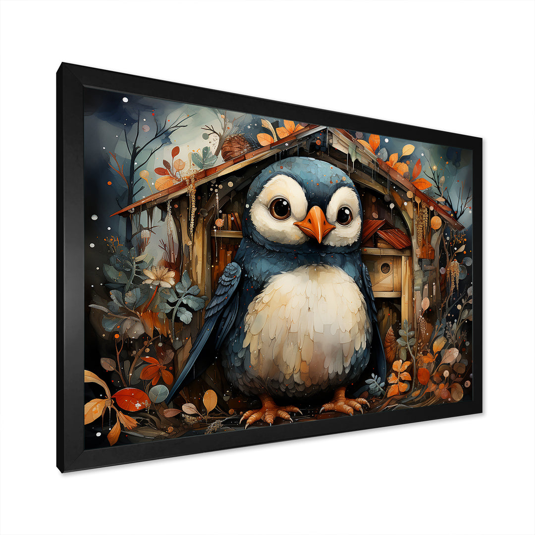 Playful Penguin Playhouse - Penguin Wall Art Prints