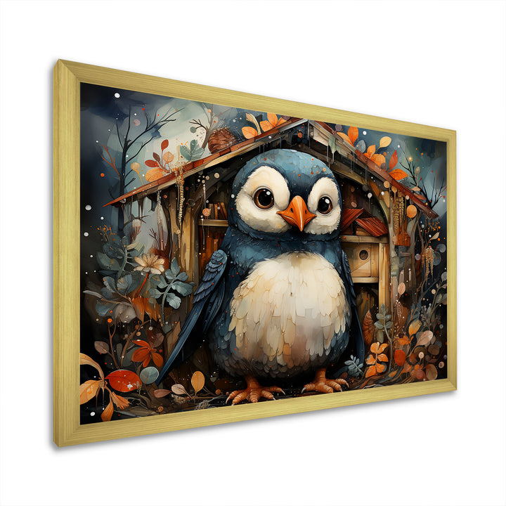 Playful Penguin Playhouse - Penguin Wall Art Prints