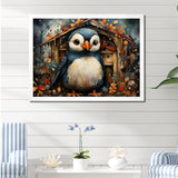 Playful Penguin Playhouse - Penguin Wall Art Prints