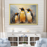 Playful Snow Wonders Penguins - Penguin Canvas Wall Art