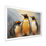 Playful Snow Wonders Penguins - Penguin Canvas Wall Art