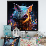 Digital Delight Night Hog - Pig Home Decor Art