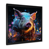 Digital Delight Night Hog - Pig Home Decor Art