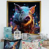 Digital Delight Night Hog - Pig Home Decor Art