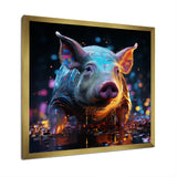 Digital Delight Night Hog - Pig Home Decor Art