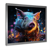 Digital Delight Night Hog - Pig Home Decor Art