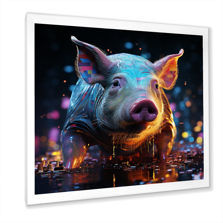 Digital Delight Night Hog - Pig Home Decor Art
