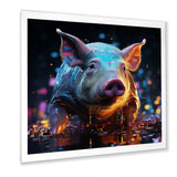 Digital Delight Night Hog - Pig Home Decor Art