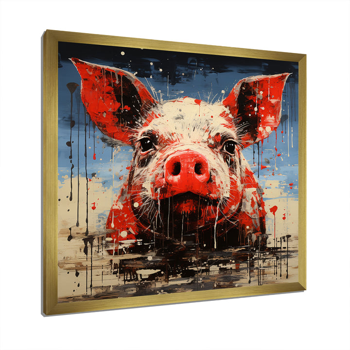 Flamenco Swine - Pig Bedroom Wall Art