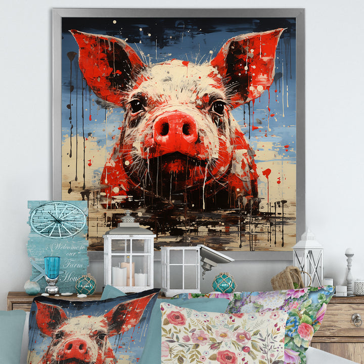 Flamenco Swine - Pig Bedroom Wall Art