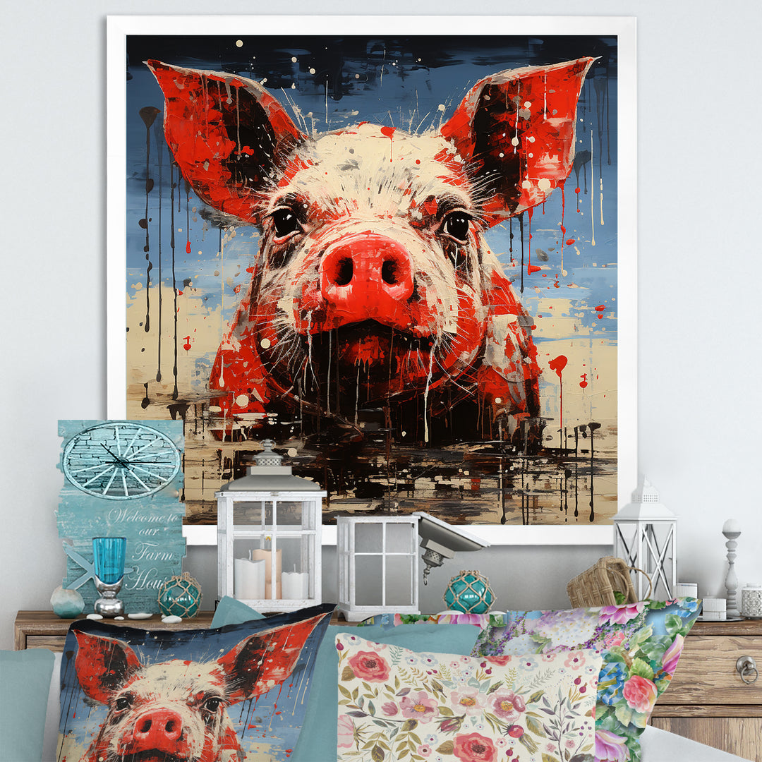 Flamenco Swine - Pig Bedroom Wall Art