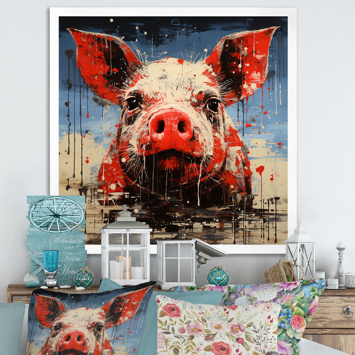 Flamenco Swine - Pig Bedroom Wall Art