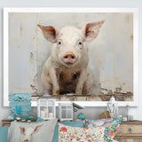 The Art Of Pigs - Pig Canvas Wall Art