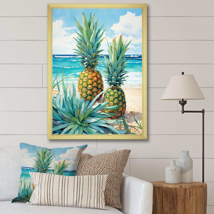 Juicy Pineapple Bliss IV - Food &amp; Beverage Canvas Wall Art