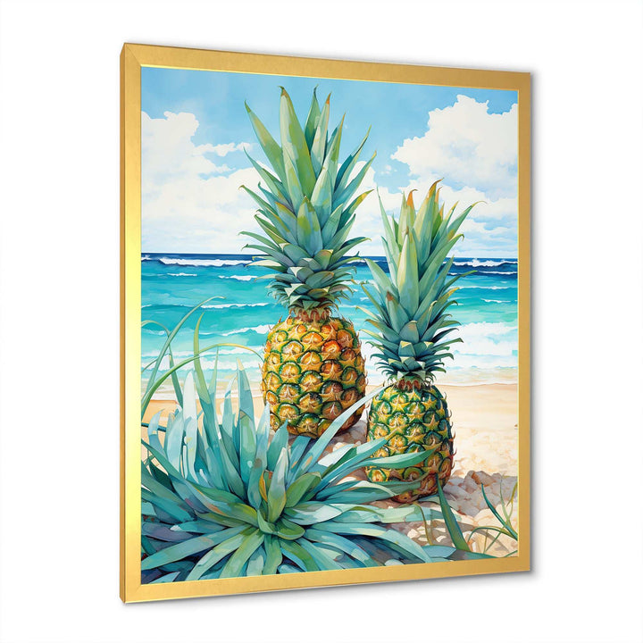 Juicy Pineapple Bliss IV - Food &amp; Beverage Canvas Wall Art
