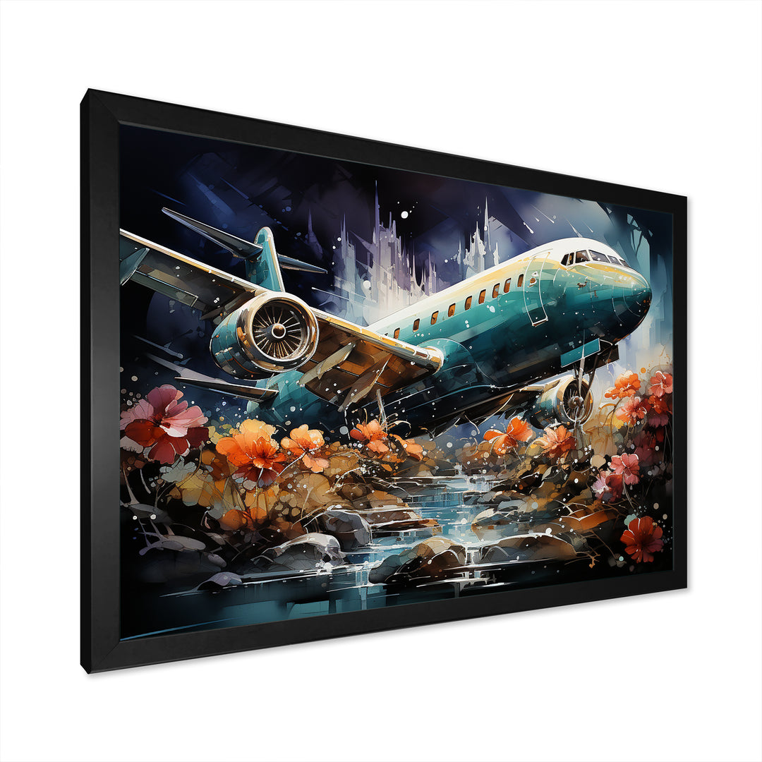 Fantasy Flower Aircraft S Last Checks - Plane Canvas Wall Art