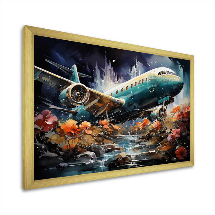 Fantasy Flower Aircraft S Last Checks - Plane Canvas Wall Art