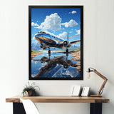 Futuristic Interpretation Of A Silver Space Plane - Plane Canvas Wall Art