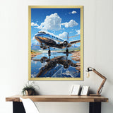 Futuristic Interpretation Of A Silver Space Plane - Plane Canvas Wall Art