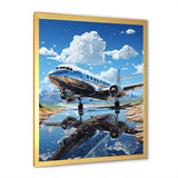 Futuristic Interpretation Of A Silver Space Plane - Plane Canvas Wall Art