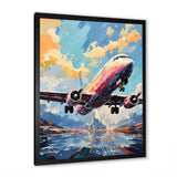 Pop Art Skyward Bound Plane - Plane Canvas Wall Art