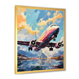 Pop Art Skyward Bound Plane - Plane Canvas Wall Art