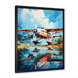 Plane Wildlife Takeoff Anticipation - Plane Canvas Wall Art