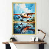 Plane Wildlife Takeoff Anticipation - Plane Canvas Wall Art