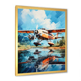 Plane Wildlife Takeoff Anticipation - Plane Canvas Wall Art